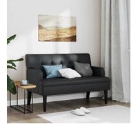Luxueux Best* Banc avec dossier noir 112x65,5x75cm similicuir - Banc coffre salon *Mai58929