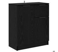Luxueux Best*Buffet de couloir - Meuble Étagère pour rangement de cuisine/salon - avec tiroir Chêne noir 60x30x70 cm - Bois