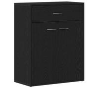 Luxueux Best*Buffet de couloir - Meuble Étagère pour rangement de cuisine/salon - avec tiroir Noir 60x30x75 cm - Bois d'ingénierie