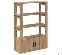 Luxueux Best*Buffet de couloir - Meuble Étagère pour rangement de cuisine/salon - chêne artisanal 30x80x119.5 cm - Bois