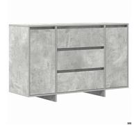Luxueux Best*Buffet de couloir - Meuble Étagère pour rangement de cuisine/salon - Gris béton 120x41x75 cm - Bois d'ingénierie
