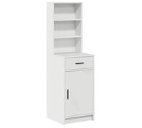 Luxueux Best*Buffet haut - Meuble Étagère pour rangement de cuisine/salon - Armoire Blanc 40x40,5x135 cm - Bois d'ingénierie 948085