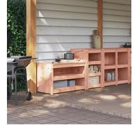 Luxueux Best* Lot de 2 Armoires de cuisine - Armoire basse/meuble bas d'extérieur bois massif douglas Juin75238822
