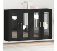 Luxueux Best* Lot de 2 Placard Cuisine Suspendu/ Armoires murales - FAFA - Chêne noir 69,5x34x90 cm Bois d'ingénierie Juin87473796