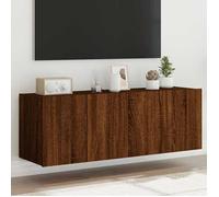 Luxueux Best*Meubles TV muraux lumières LED - JMS - Support TV/TABLE TV - Meuble salon - 2 pcs chêne marron 60x35x41cm M560128058677