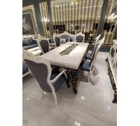 Luxueux ensemble de salle à manger avec table, 6 chaises et une élégance stylée