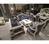 Luxueux ensemble de salon 2x canapés 3 places, deux fauteuils et table basse