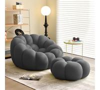 Luxueux fauteuil à bulles : mousse à mémoire de forme haute densité pour un confort et un soutien durables, parfait pour le salon, la chambre à coucher et le bureau à domicile