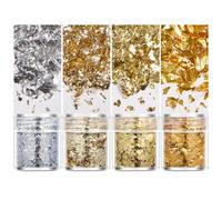 Luxueux Flocons De Pour L'artisanat En Résine Et Feuille D'art Nail Papier Décoratif Flocons Dorés Éblouissants Pour Artisanat De Projet Artistique