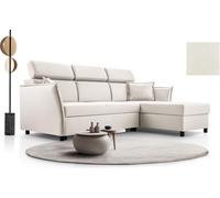 Luxueux, Grand, Pratique Canapé d'angle avec fonction sommeil 198x127 cm, Appuie-têtes réglables et coffre de lit, Canapé-lit, Canapé-lit, Meubles de salon, Canapé, Disposition à droite Taille 227x161
