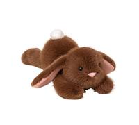 Luxueux Lapin Luxueux, Peluche De Lapin Lisse, Plume De Lapin Embrasable Rembourré Avec Des Oreilles Souples | Collection D'animaux Câlins Réalistes Pour Salle D'étude, Meuble