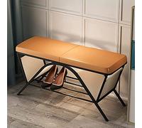 Luxueux meuble à chaussures d'entrée et rangement moderne en simili cuir confortable 80 x 45 x 35 cm Solution de rangement pour la maison ou l'entrée