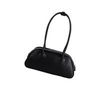 Luxueux sac à bandoulière en polyuréthane à la mode, sac à main décontracté sous les bras pour un usage quotidien et un événement de bal de promo, sac à main à fermeture, Noir , One Size