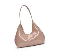 Luxueux sac à bandoulière en polyuréthane tendance avec finition brillante pour le shopping et les rendez-vous galants, Tel que montré, Taille unique