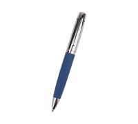 Luxueux stylo à bille en métal et cuir avec action torsadée - Pour les professionnels, les étudiants, l'écriture fluide