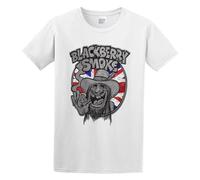 LuxUnatcc Blackberry Smoke Mens 100% Cotton Tshirt Size L