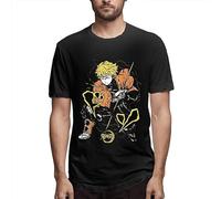LuxUnatcc Demon Kimetsu no Yaiba Zenitsu Agatsuma Mens T Shirts Size L