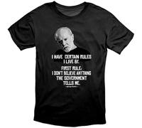 LuxUnatcc George Carlin Government Lies T Shirt Size M