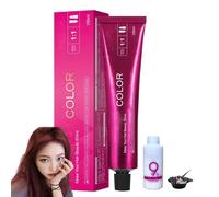 Luxuria Hair Dye No Bleach - Shoupin Color Hair Dye, SheColo Hair-dye, pas de javelching poils nourrissant les poils colorants pour les poils, pas de dommage à cheveux (045-Meila Red)