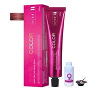 Luxuria Hair Dye No Bleach - Shoupin Color Hair Dye, SheColo Hair-dye, pas de javelching poils nourrissant les poils colorants pour les poils, pas de dommage à cheveux (WG76-Pink Brown)