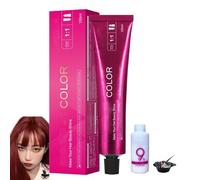 Luxuria Hair Dye No Bleach - Shoupin Color Hair Dye, SheColo Hair-dye, pas de javelching poils nourrissant les poils colorants pour les poils, pas de dommage à cheveux (945-Aquarius Red)