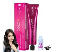 Luxuria Hair Dye No Bleach - Shoupin Color Hair Dye, SheColo Hair-dye, pas de javelching poils nourrissant les poils colorants pour les poils, pas de dommage à cheveux (440-Black Brown)
