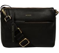 Luxuries London Pure Luxuries London Black Celestine Leather Cross Body Bag