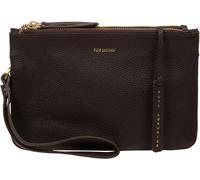 Luxuries London Pure Luxuries London Brown Eleanor Leather Clutch Bag