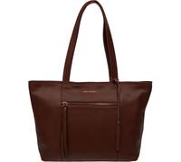 Luxuries London Pure Luxuries London Brown Roxby Leather Tote Bag