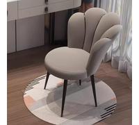 Luxurious Pink Velvet Makeup Chair with Gold Legs, Chic Vanity Stool for Bedroom & Living Room, Stylish Makeup Furniture for Modern Decor, Elegant Leisure Seat(Black Legs Gray-One Size)