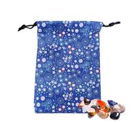 Luxurious Tarot Bag - Sac de rangement en velours doux avec cordon de serrage, cartes de tarot | Cartes Oracle, cristaux, cubes, runes, sacs cadeaux pour amoureux ésotériques mystiquement et