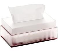 Luxury Acrylic Tissue Box Holder For Elegant Tabletop Design In Homes, Restaurants And Hotels(Rosso)