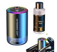 Luxury Auto Diffuser - Intelligent Scent Machine for Odor Control | Aluminum Alloy with 50ml Oil, Starry Top Feature, Portable Aromatherapy Enhancer for Car Interior