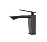 Luxury Bathroom Basin Hot and Cold Water Square Brass Chrome Plated Black ,Faucet Kitchen taps for Sink