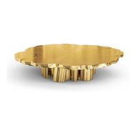 Luxury Coffee Table Gold, Italian Luxury Combination Tea Table, High-End Villa Living Room, Stainless Steel Coffee, Irregular Opposite Sex Etched Tea(A)