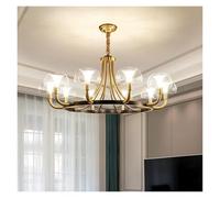 Luxury Copper Chandelier Creative Gold Light For Living Hall Dining Room American Hang Light Kitchen Island Pendant Light