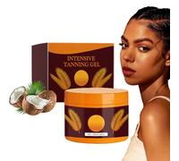 Luxury Gel de bronzage intensif, gel bronzant intense pour l'extérieur, crème d'accélérateur de bronzage marron, gel de bronzage intense carrot, gel bronzant marron foncé pour soleil et soleil