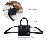 Luxury Handle Mini J Bags Brand Purses Handbags Women Designer Small Shoulder Crossbody Bags Female Lipstick Bag, Noir Noir