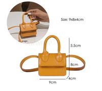 Luxury Handle Mini J Bags Brand Purses Handbags Women Designer Small Shoulder Crossbody Bags Female Lipstick Bag, Jaune