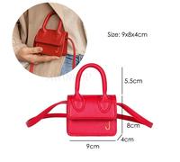 Luxury Handle Mini J Bags Brand Purses Handbags Women Designer Small Shoulder Crossbody Bags Female Lipstick Bag, Rouge Rouge