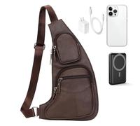 Luxury Leather Satchel, Travel Organizer Pack, Small Size Pouch with Waterproof Feature, Pu Craft Storage Bag, Urban Style Carry System Pro, Commuter Hiking Gear Edition Set, bleu, Consulte la