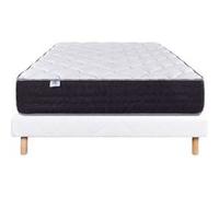 LUXURY LITERIE Ensemble Literie Ressorts ensachés Tonique 140x190 cm mousse de confort G