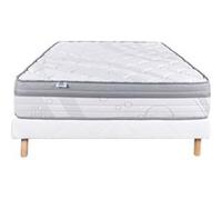LUXURY LITERIE Ensemble Literie Ressorts ensachés Tonique 140x200 cm mousse de confort G