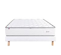 LUXURY LITERIE - Ensemble matelas + sommier - IRIS - 140 x 190 cm - Tapissier - Ferme - Face été/hiver