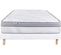 LUXURY LITERIE - Ensemble matelas + sommier - RELAXATION - 140 x 190 cm - Tapissier - Ferme - Face été/hiver