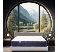 Luxury Literie Matelas 160x200 cm, Nuage, 24cm, mi-Ferme, mémoire de Forme, indépendance du Couchage, Face été/Hiver