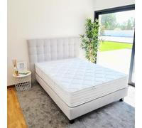 Luxury Literie Matelas 160x200 cm, Thermotec, 24cm, mémoire de Forme, Ferme, indépendance du Couchage, Face été/Hiver