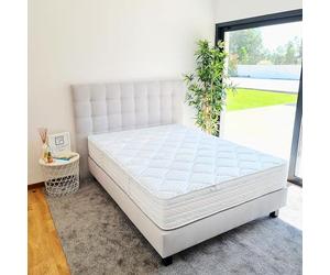 Luxury Literie Matelas 160x200 cm, Thermotec, 24cm, mémoire de Forme, Ferme, indépendance du Couchage, Face été/Hiver
