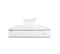Luxury Literie Matelas 90x190 cm, Iris, 20 cm, mémoire de Forme, Ferme, Face été/Hiver + 1 Oreiller
