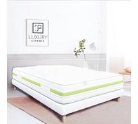 Luxury Literie Matelas 90x190 cm, Rêverie, 30cm, mémoire de Forme, indépendance du Couchage, Face été/Hiver
